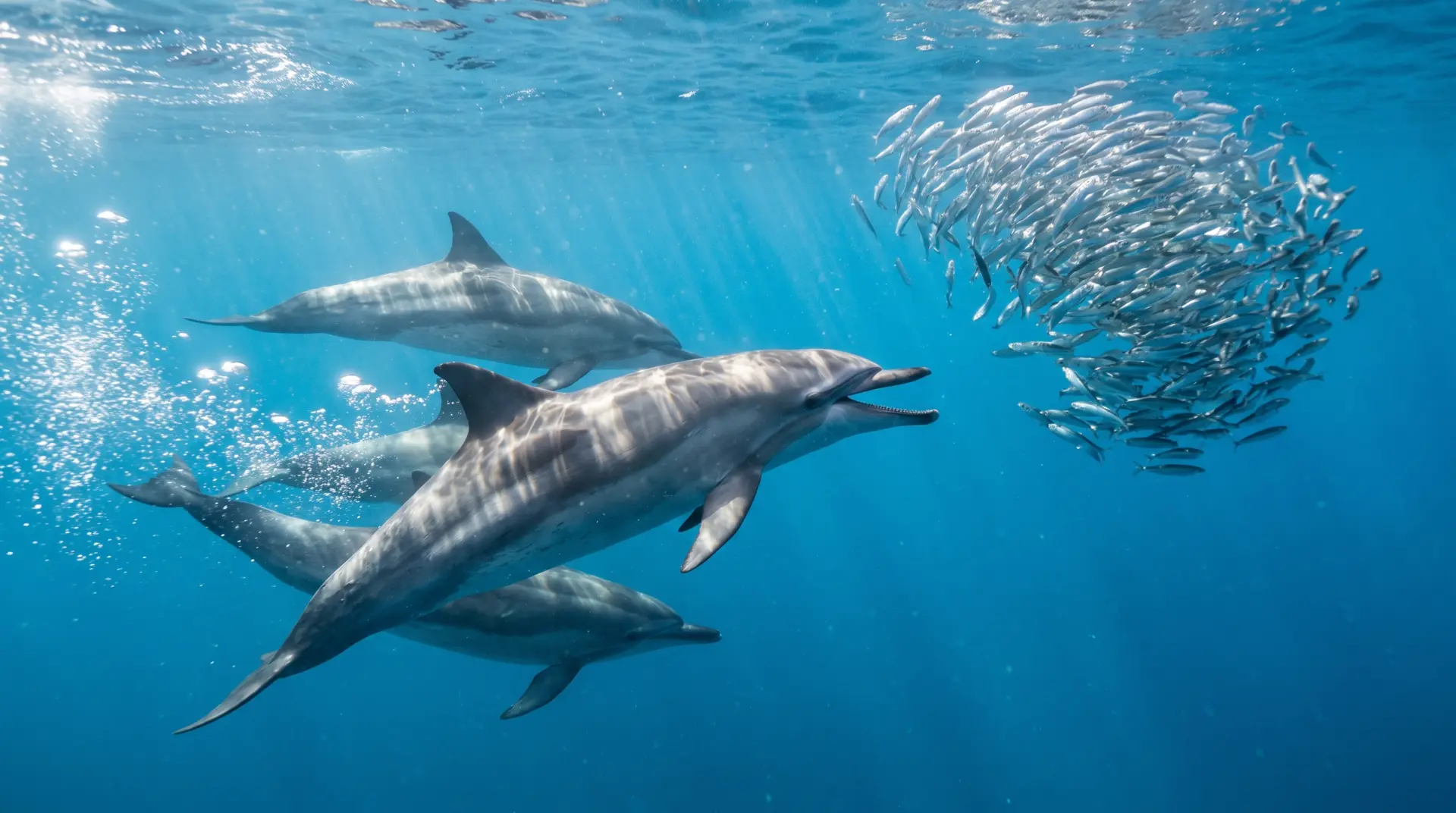 Common dolphins